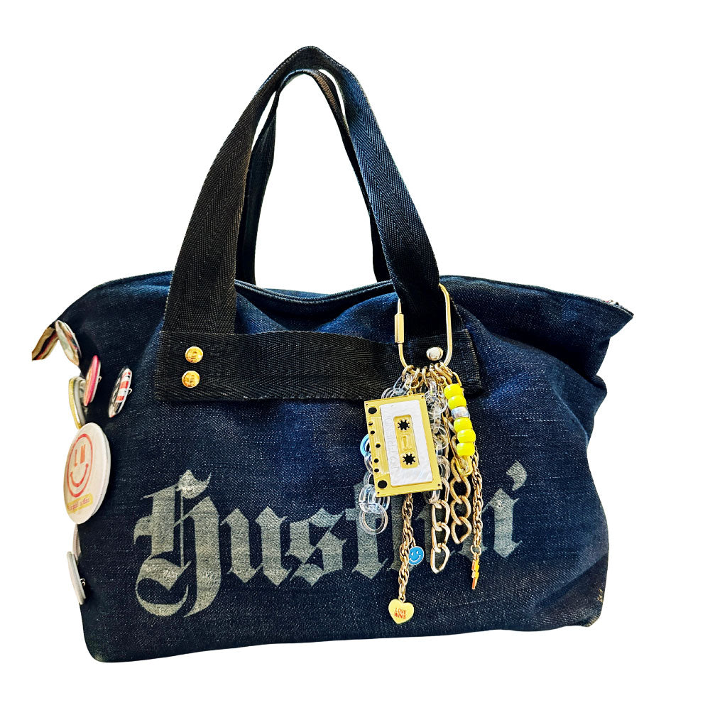 80's Cassette Tape Found Object Bag Charm