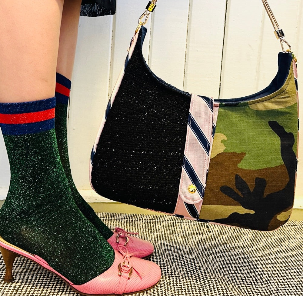 Camo & Sparkle Becky Bag