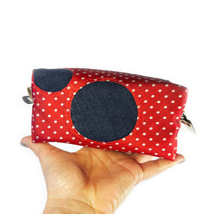 polka dot mini boxy bag