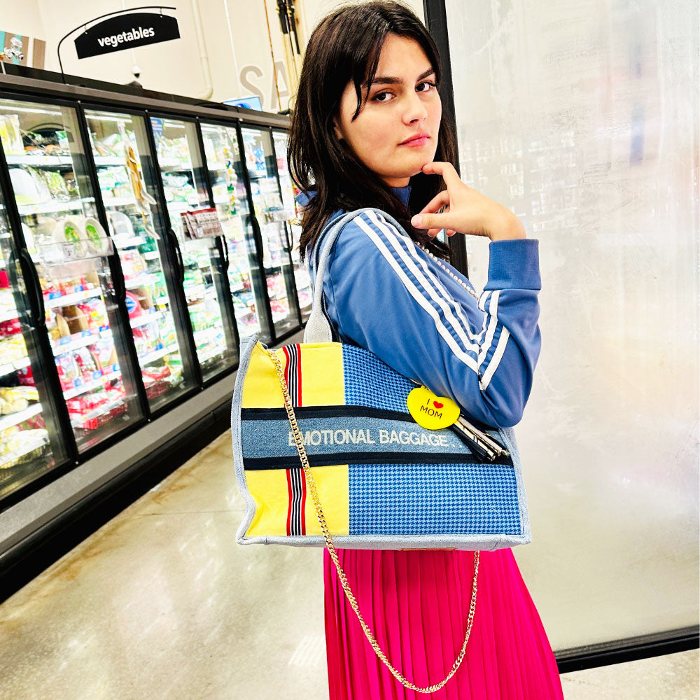 Gold Curb Link Crossbody Straps