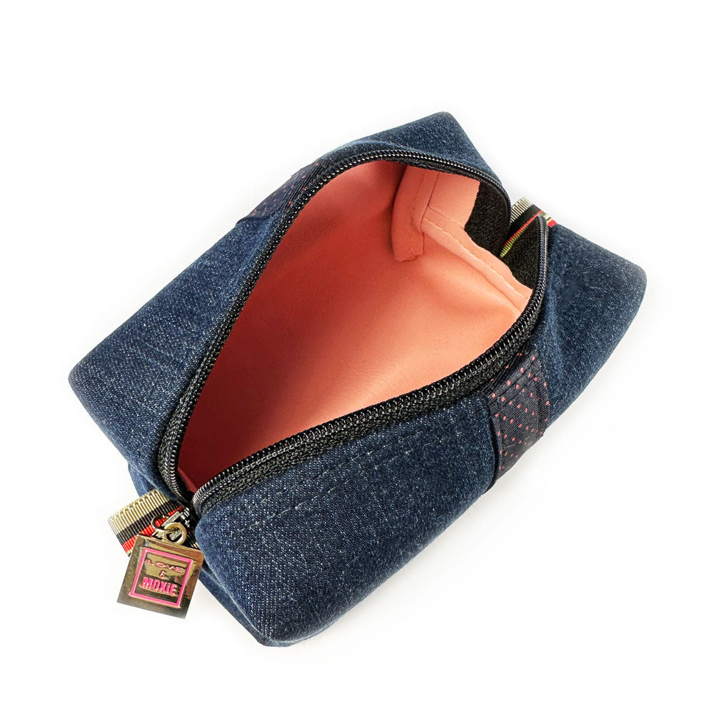 Minnie Denim Dot Stripe Mini Bag