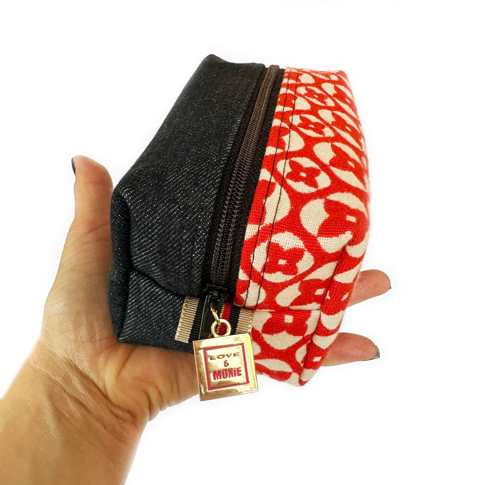 Marcia Fifty-Fifty Denim Mini Bag