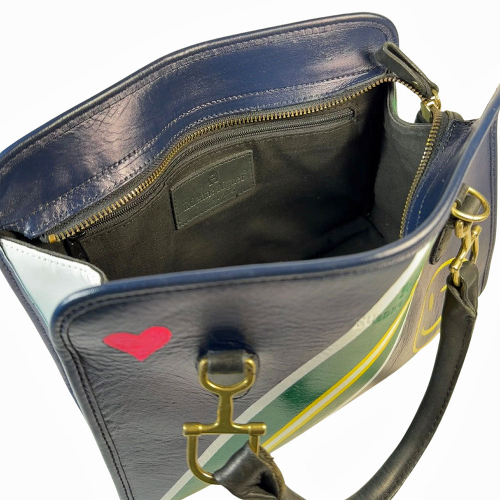 Mona Hand-Painted Leather Vintage Bag