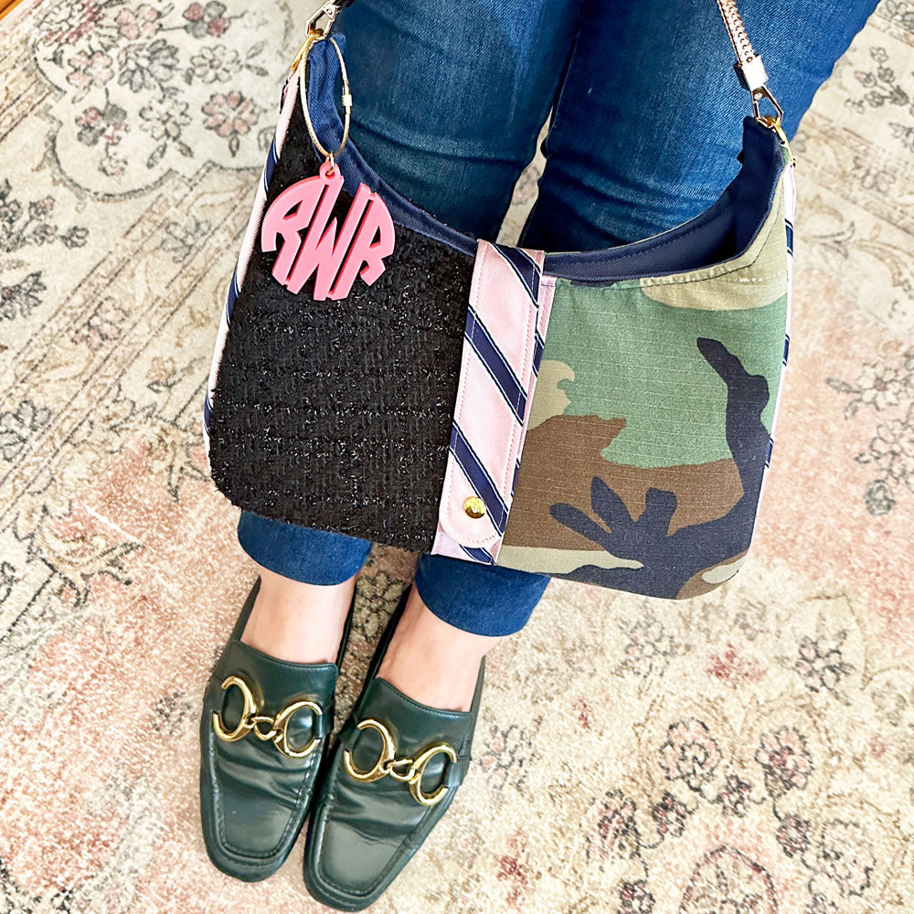 Circle Monogram Bag Charm & Key Chain
