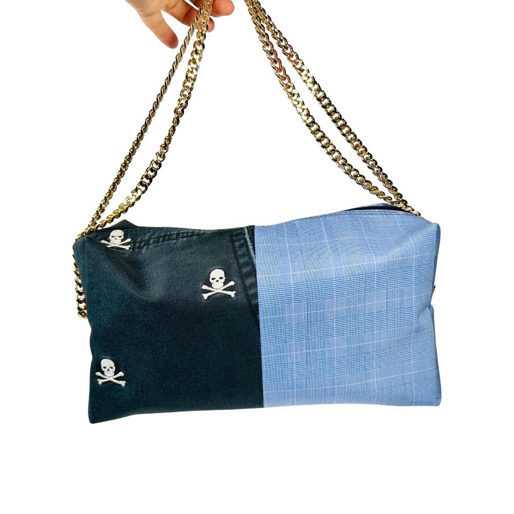 Gold Curb Link Crossbody Straps