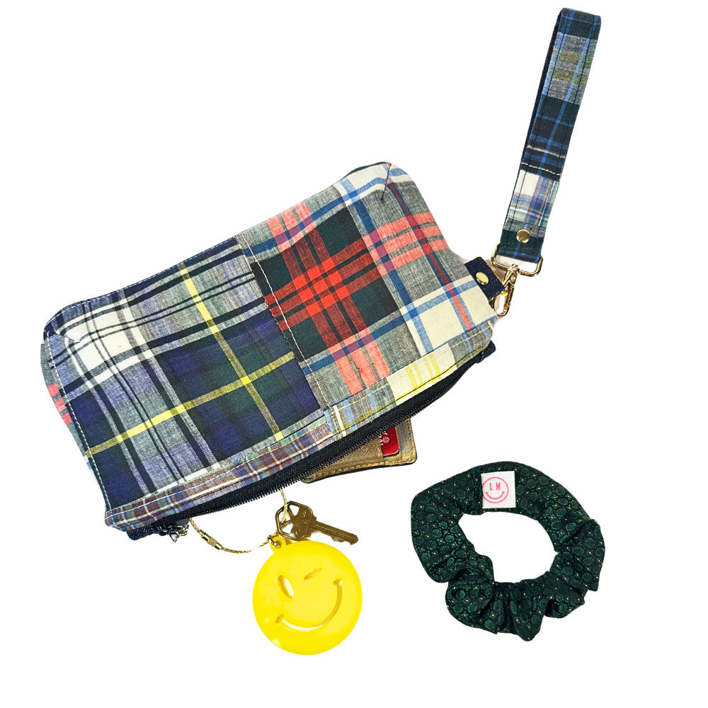 Baily Plaid Wristlet
