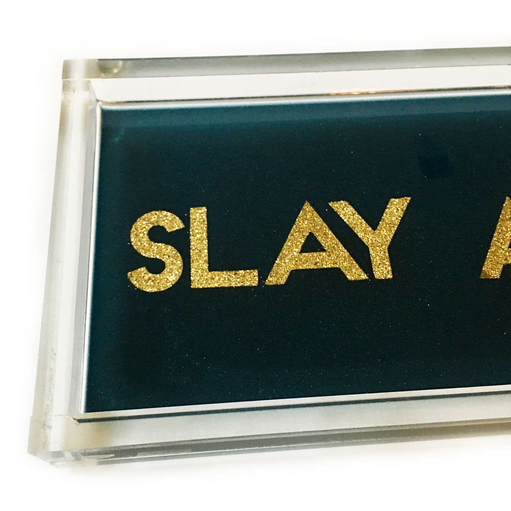 Slay All Day Hand Poured Resin Tray