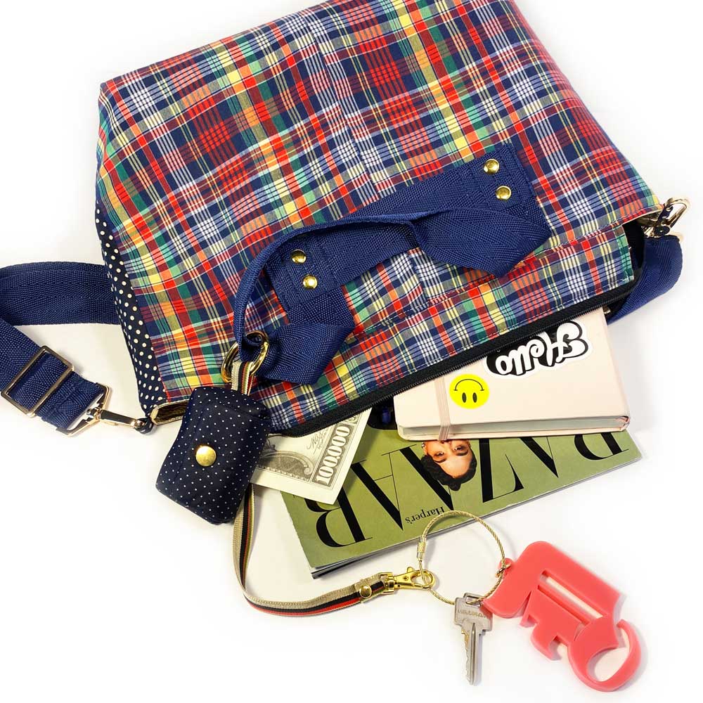 Adelaide Plaid Bowler Bag