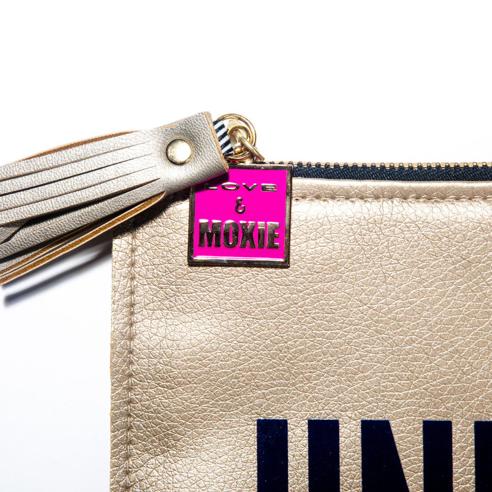 Unruly Heir Gold Clutch Bag