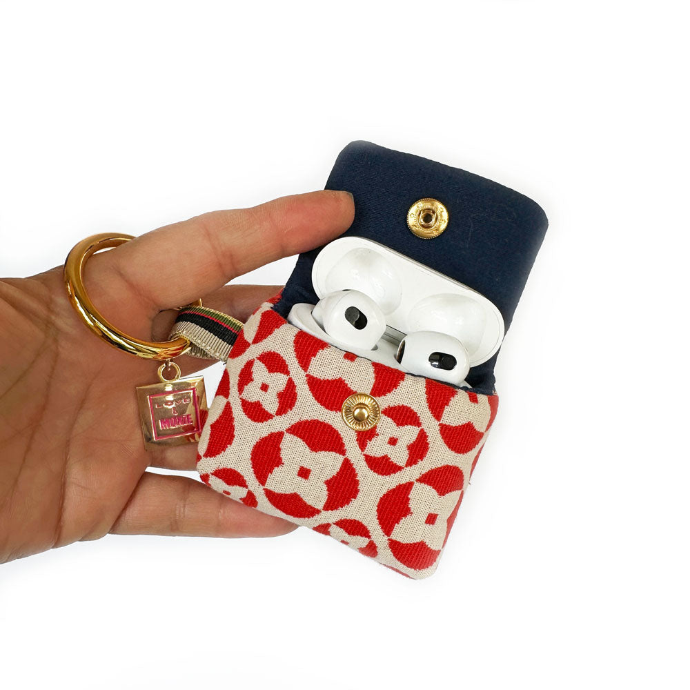Lv Mouse Inspired Airpods Case With Keychain Hook