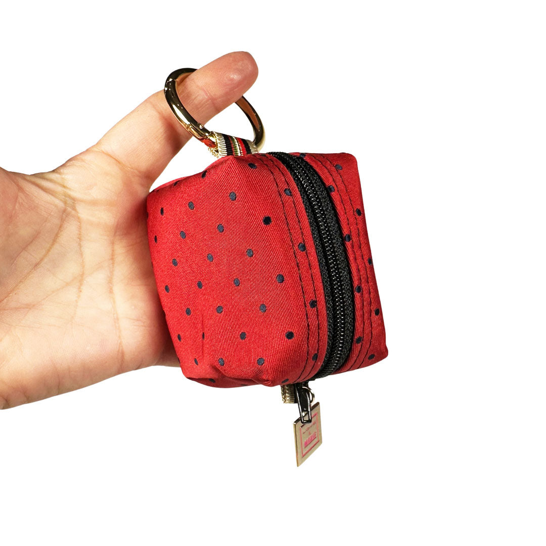 Amanda Polka Dot Mini Mini Clip-on Bag