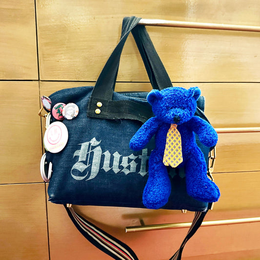 Blu Teddy Bear Bag Charm