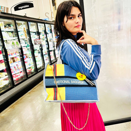 Gold Curb Link Crossbody Straps