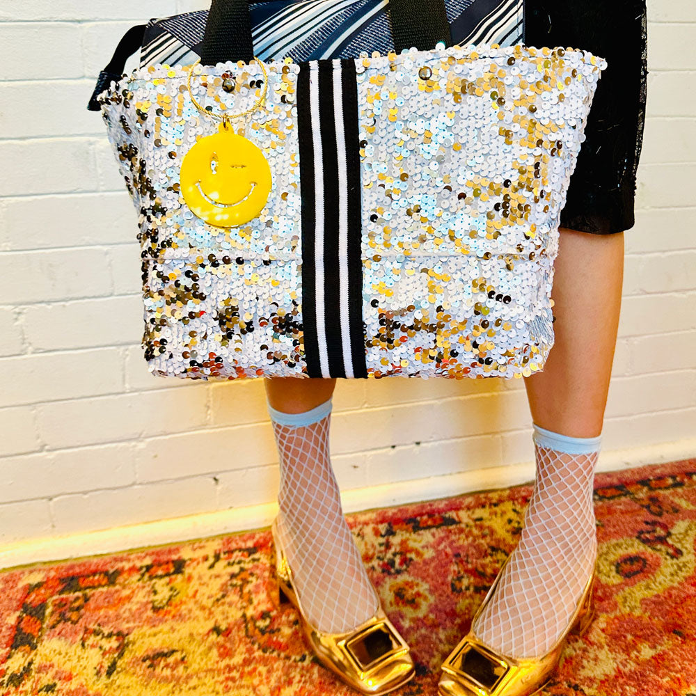 Jennifer Sequin Bowler Bag