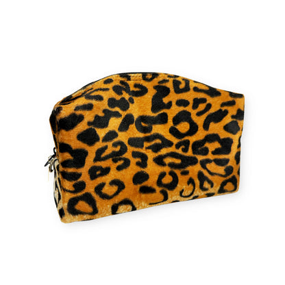 Sloane Fuzzy Leopard Midi Boxie Bag