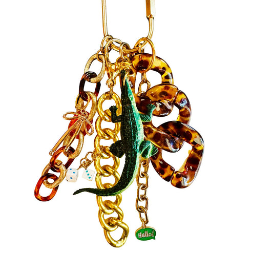Croc Chic Found Object Bag Charm