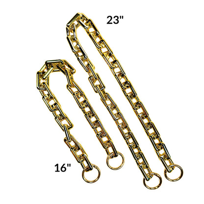 Gold Square Chainlink Bag Straps