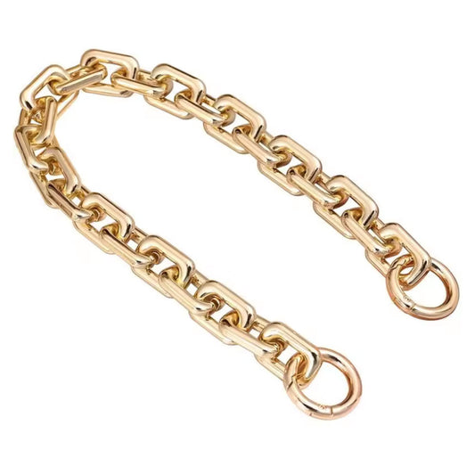 Gold Square Chainlink Bag Straps