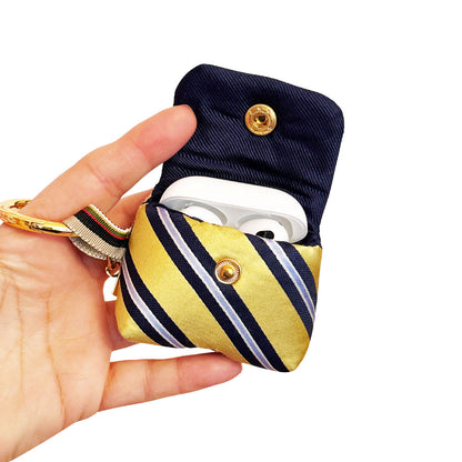 Hermoine Yellow & Blue Striped AirPod Case