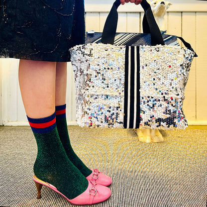 Jennifer Sequin Bowler Bag