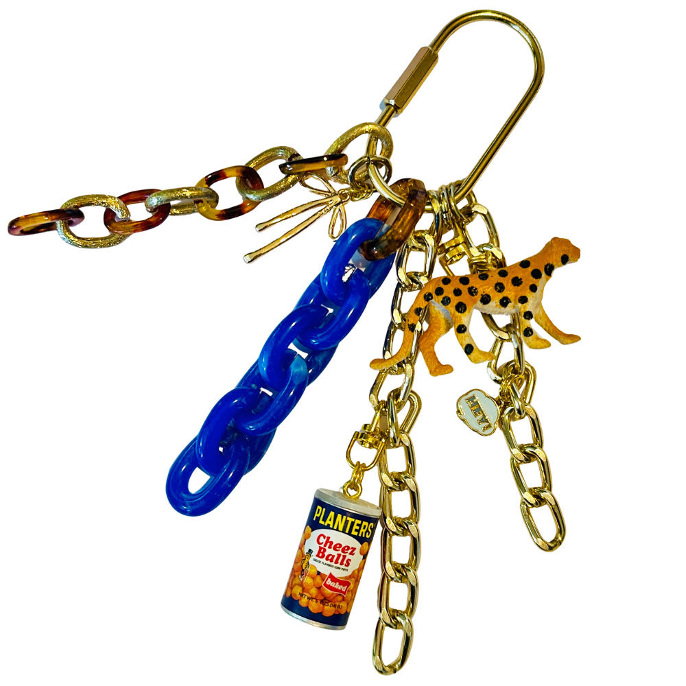 Leopard Found Object Bag Charm