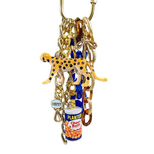 Leopard Found Object Bag Charm