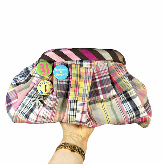 Peggy Plaid Dumpling Bag