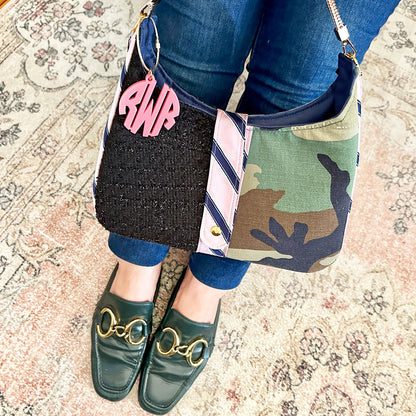 Circle Monogram Bag Charm & Key Chain