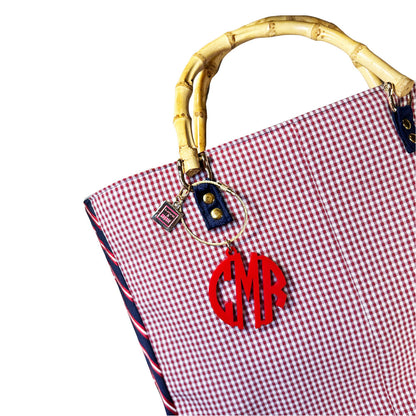 Circle Monogram Bag Charm & Key Chain