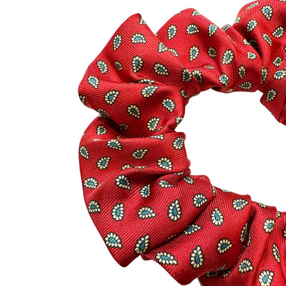 Jane Red Paisley Scrunchie