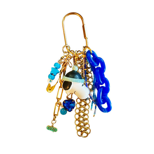 Snoopy Found Object Bag Charm