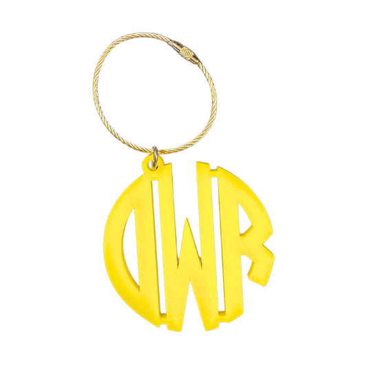 Circle Monogram Bag Charm & Key Chain