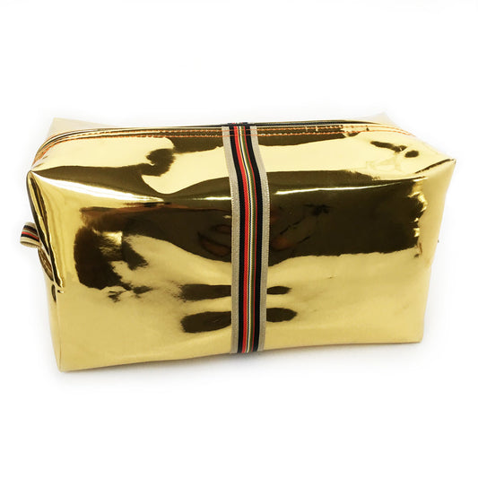 Alistair Metallic Gold Biggi Travel Bag