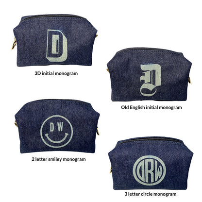 Monogrammed Denim Bag