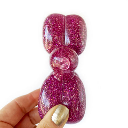 Pink Glitter Balloon Dog