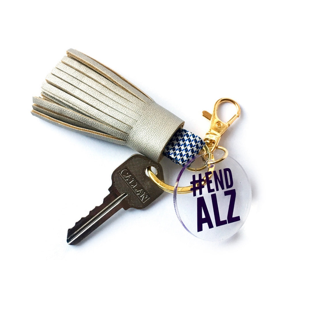 Alzheimer's Awareness Bag Charm & Key Chain