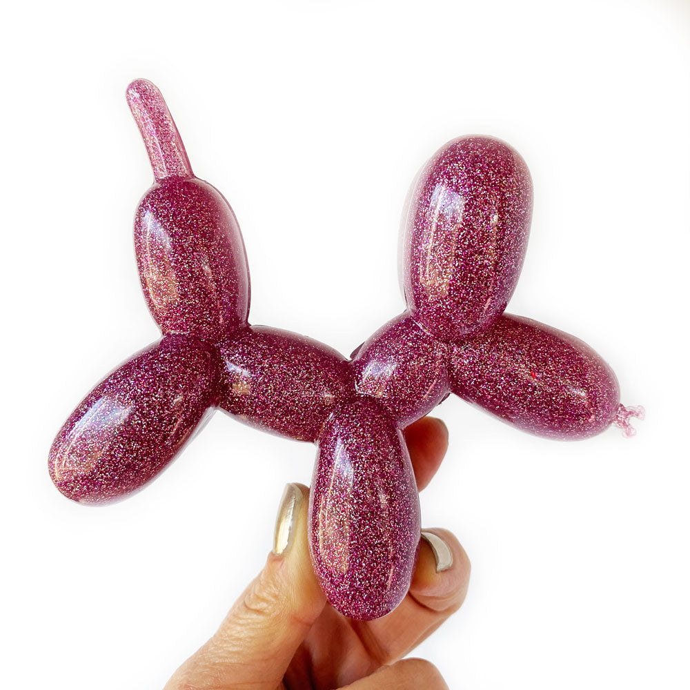 Pink Glitter Balloon Dog