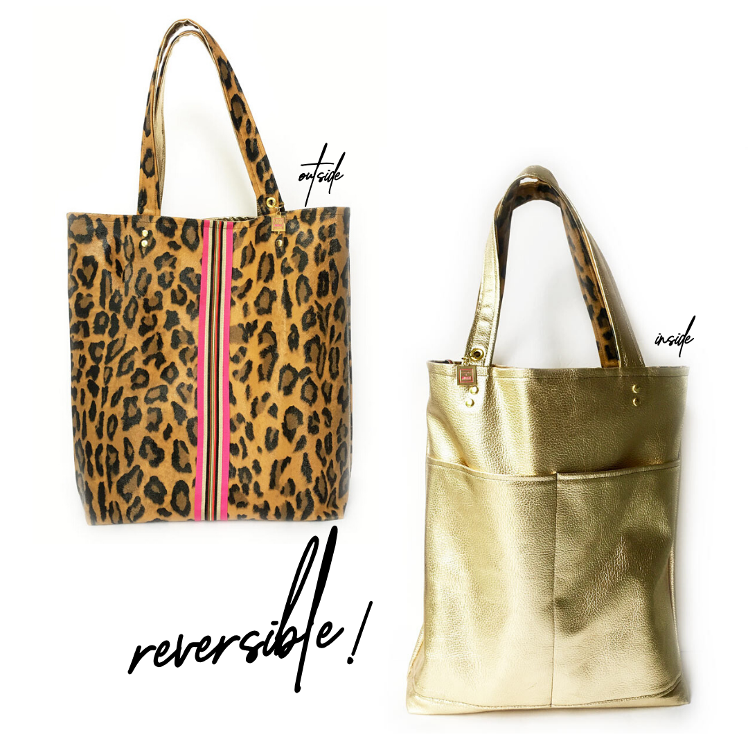 Sloane Reversible Leopard Tote