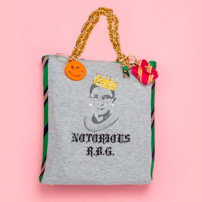 Jacqueline Pink & Orange Striped AirPod Case