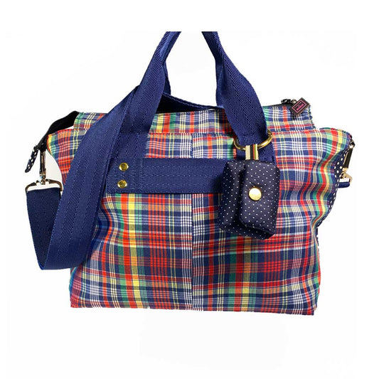 Adelaide Plaid Bowler Bag