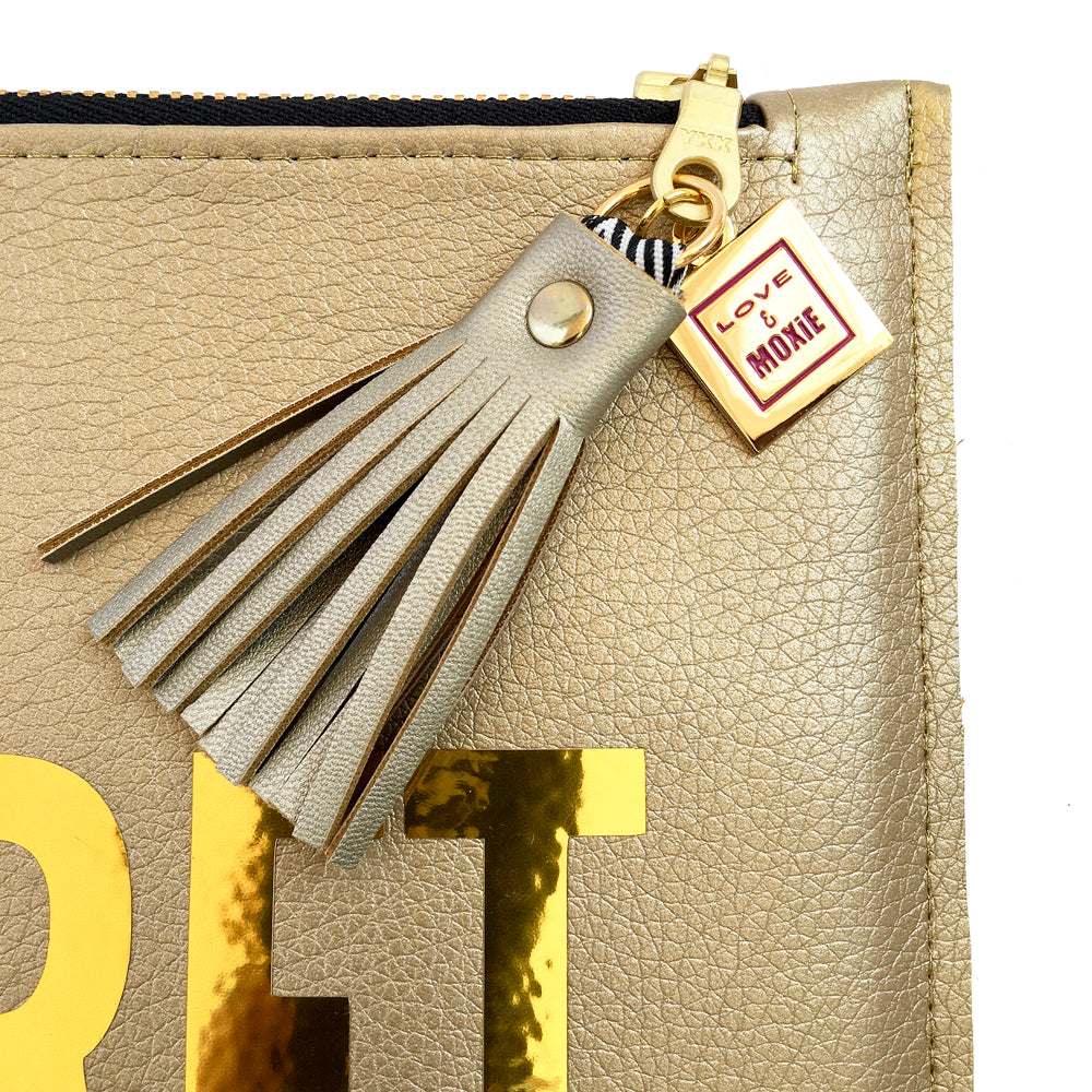 Top Secret Gold Clutch Bag