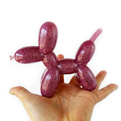 Pink Glitter Balloon Dog